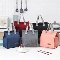 Bolsa de Almuerzo Multifuncional con Aislamiento Térmico Caja de Almacenamiento de Color Sólido para Niños y Picnics Mochila de Senderismo Ligera - details 3