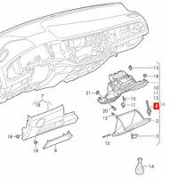 Elementos de freno para guantera Interior de coche LHD, amortiguador para Golf 7 MK7 Rabbit Passat Arteon Atlas t-roc Kodiaq Touran 5G 1858309 - details 5