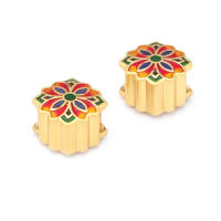 Pulseras de Brass Dorado Mate 4PCS Grande Agujero Abalorios para Hacer Joyas DIY - details 119