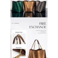 CH Ladies Versátil Superior Sense of Solid Color Bolso de mano de gran capacidad para mujer Estilo de moda diario simple Mochila de lujo de alta gama - details 5