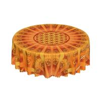 Mantel circular mandala, flor de loto de la vida, impermeable, resistente al aceite, 60 pulgadas, forma geométrica sagrada - details 142