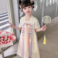 Vestido de verano de rendimiento Ru mejorado para niña, súper inmortal, viento chino y nieve, Hanfu, princesa, bebé Tang - details 2
