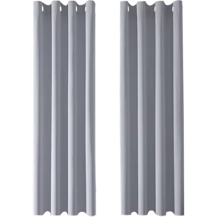 Cortinas de Habitación Termónicas Opasas 2 Piezas de Salón Moderno Aislantes de Frío Calor Luz - 1