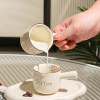 Taza De Extracción De Espresso Cerámica Con Escala Taza De Leche Para Café De Alta Calidad Accesorios De Café Para El Hogar Regalos Ounce Gruesa Exquisita - details 4