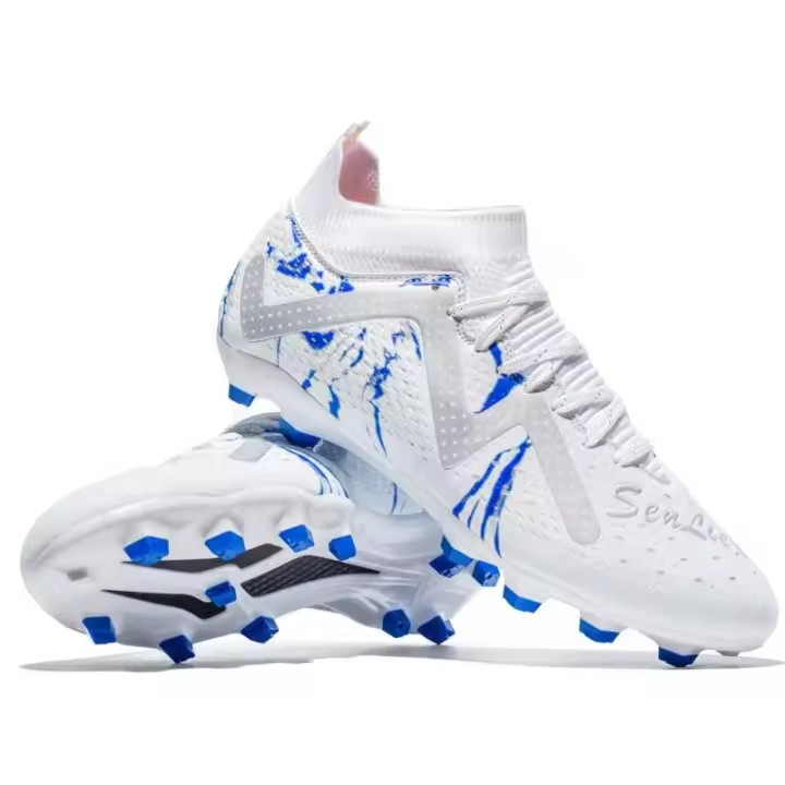 Los zapatos de fútbol avanzados para hombre, los deportes de verano están hechos de materiales transpirables, equipados con plantillas de TPU y una suela de clavo largo para - 1