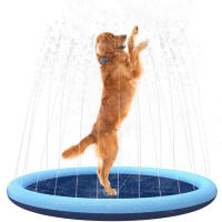 Alfombra de Sprinkler para Mascotas de Verano 100/150/170cm Mat de Enfriamiento para Piscina Inflable Pad de Ducha para Perros Material Plástico Tamaño Mediano Para Todas las Razas de Perro - details 0