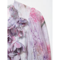 BUNO-Mini vestido estampado de manga acampanada con cuello en V para mujer, vestido plisado de cintura alta, vestido de fiesta de noche de verano, vestido de Club, moda Sexy - details 30