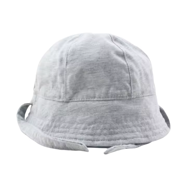 Primavera y verano a prueba de viento protección del medio ambiente algodón gorro de lavabo para bebé sombrero bordado sombrilla de viaje sombrero de pescador - 1