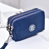 Bolsa de Teléfono Móvil de Estilo Corto para Mujer Bolso de Maquillaje de Moda con Cierre de Cremallera de Tres Capas - details 12