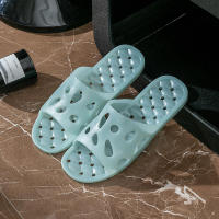 Zapatillas antideslizantes de baño para hombres y mujeres, suela de masaje interior de verano, diseño hueco silencioso, sandalias de ducha a prueba de fugas - details 10