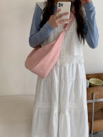 Bolso de gran capacidad para mujeres 2025 Nuevo bolso de verano de un solo hombro para estudiantes, bolso rosa para clase y viaje. - details 6