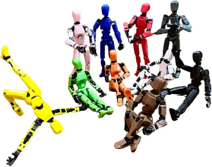 Figura de acción T13/Robot Titan 13/Juguete ficticio/Robot de juguete/ Figura de acción impresa en 3D (marrón) - 1