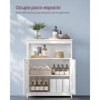 Cocina, Organizador Compartimiento Abierto, Almacenaje 2 Puertas, 30 x 60 x 80 cm, Blanco BBC40WT - details 3
