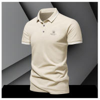 Camisa POLO Para Hombre De Verano Seda De Hielo Secado Rápido Manga Corta Estilo Casual Color Sólido Ajuste Suelto Cuello De Negocios - details 15