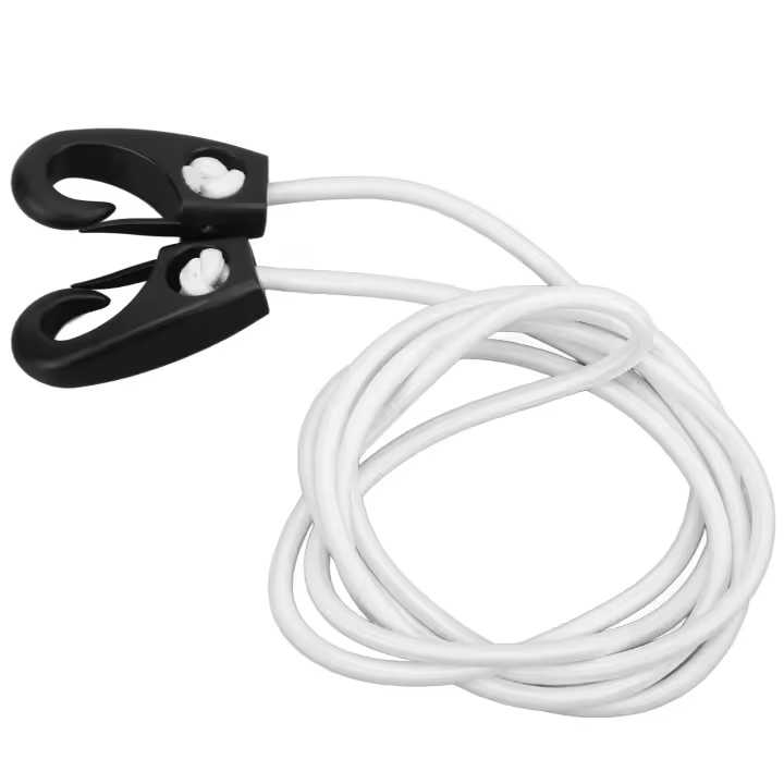 Cuerda elástica para absorción de impactos para kayak, cuerdas elásticas para canoa, cuerda elástica para kayak, barco, color blanco - 1