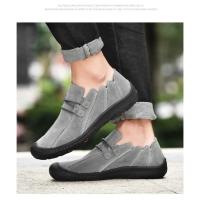 Nuevos zapatos planos casuales para hombres, zapatos de cuero genuino hechos a mano para hombres, mocasines cómodos, mocasines transpirables, zapatillas de deporte para hombres al aire libre - details 19