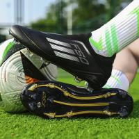 Botas de Fútbol de Caña Alta Zapatos de Entrenamiento Antideslizantes para Hombres y Niños - details 14