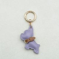 Precioso llavero de Bulldog Francés, Animal, perro, cachorro, colgador de perro de cuero PU, colgante de bolso de Bulldog de dibujos animados a la moda para mujer - details 6