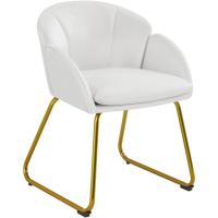 Terciopelo Sillon para Dormitorio Silla para Comedor Cocina Pata Metal Silla Sala de Estar Rosa Claro - details 37