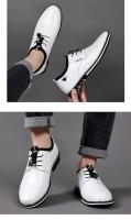 Zapatos Casuales para Hombre Mocasines de Moda sin Cordones, Zapatos de Trabajo de Cuero con Plataforma, Talla Grande 50 - details 11