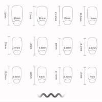 Uñas de ballet cortas de leopardo plateado sin olor, que no se decoloran, resultados profesionales para la belleza - details 1