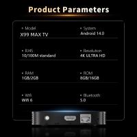 El X99MAX es un dispositivo inteligente con dispositivo multimedia de reproducción y red - details 12