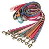 correa ustables cuero PU perro, Collar duradero cuerda de plomo mascotas, suave para perros pequeños, medianos y randes, - details 28
