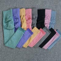 Pantalones delgados de yoga para mujer deportivos sin costuras de cintura alta elásticos y sólidos para gimnasio y correr secado rápido tipo de pantalones de entrenamiento material de exterior y de forro de nylon - details 30