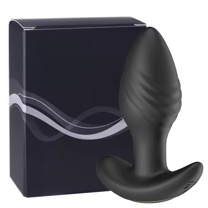 Masajeador de vibración con tapón Anal controlado por Bluetooth, 10 modos de rotación, juguetes para patio trasero de próstata, productos para adultos - 1