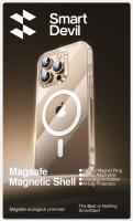 SmartDevil-funda de teléfono magnética de vidrio templado para iPhone 16 Pro Max, funda trasera transparente Magsafe para iPhone 16 Pro 16 - details 0