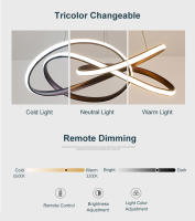 TOMAXIN-lámpara colgante LED para comedor, luz curva de 60CM, Simple, para sala de estar - details 2