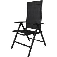 Silla plegable de aluminio Korfu, 67 x 59 x 113 cm, Carbón - details 30