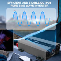 Inversor DATOUBOSS 2000 W de Onda Seno Pura Voltaje Convertidor 12 V 230 V con Enchufe AC y USB - details 2