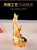Hengjia Pins Xizang Accesorio chapado en oro Avalokitesvara de cuatro brazos 3 pulgadas - details 3