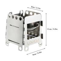 Estufa de Alcohol Plegable Portátil Lixada Titanio/Acero Inoxidable Ideal para Cocina al Aire Libre - details 1