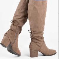 Nuevas botas de hombre con tacón grueso versátiles 40-43 Zapatos de mujer puntiagudos de gran tamaño Botas - details 1