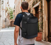Mochila de viaje para hombre, Mochila impermeable para deportes al aire libre con carga USB, 40x20x25 - details 0