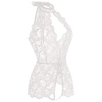 Conjunto de Lencería de Encaje para Mujeres Monos de Cintura Abierta con Tirantes - details 35