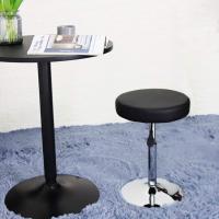 barbero Redondo Cuero PU Sala Consulta Sala Estar Barra Cocina Multifuncional Ajustable en Altura sin Respaldo Rosa - details 8