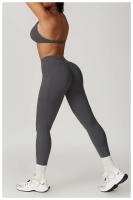 Sujetador de Yoga con cuello fruncido, ropa interior de alto impacto, Bralette acolchado de secado rápido para correr, Fitness y gimnasio - details 23