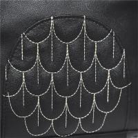 Mochila Elegante y Fresca de Cuero PU Negro con Diseño de Búho Bolso para Mujer, Mochila para Niñas - details 14