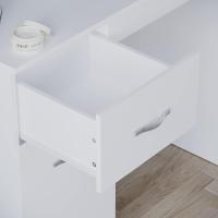 Descuento Riano - tocador para Maquillaje de 3 cajones, para mobiliario de Dormitorio, Blanco - details 2