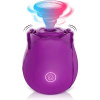 Embalaje privado SEXY Forma de rosa Vagina Vibrador de succión Succión de pezón Lamiendo oral Estimulador de clítoris Potentes productos íntimos Juguetes sexuales para - details 14