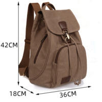 Mochila vintage de tela para exteriores, bolso de hombros, Nueva moda - details 0