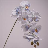 9 cabezas de mariposa Artificial, orquídea, tacto Real, alambre de hierro, forro interior, Phalaenopsis falsa, multicolor, 98cm, flor de simulación - details 6