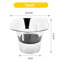 Maceta de plástico transparente para plantas con riego automático, cuadrado, nuevo diseño, para jardín - details 7