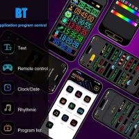 Luz Led Flexible Con ojos De diablo, 2 Piezas, luces Flexibles programables para Coches, lámpara RGB Devil Eye, Pantalla Suave para vehículos, Tiendas, Fiestas, Bares y hoteles - details 5