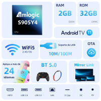 MECOOL-Dispositivo de TV inteligente KM7 Plus, decodificador con Android, certificado por Netflix, Google TV, 4K, Amlogic S905Y4, 2 + 16G, WIFI 2,4G/5G, 100M, LAN, reproductor multimedia - details 6