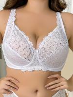 Sujetador Ultrafino Elegante para Mujeres de Talla Grande con Detalle de Lazo, Aro, Sin Relleno, de Poliamida y Elastano Tejido - Lavable a Mano - details 4