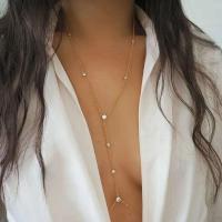 Joyería de Cuerpo Stonefans Simple Cruz Moda de Playa de Verano con Cadena de Pecho y Collar - details 0